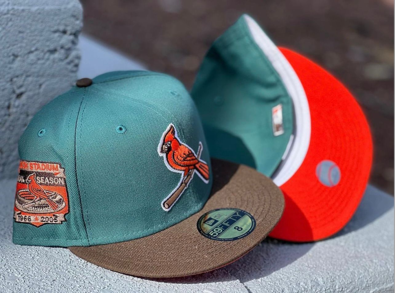 St. Louis Cardinals  Stadium Orange Brim New Era Fitted Hat