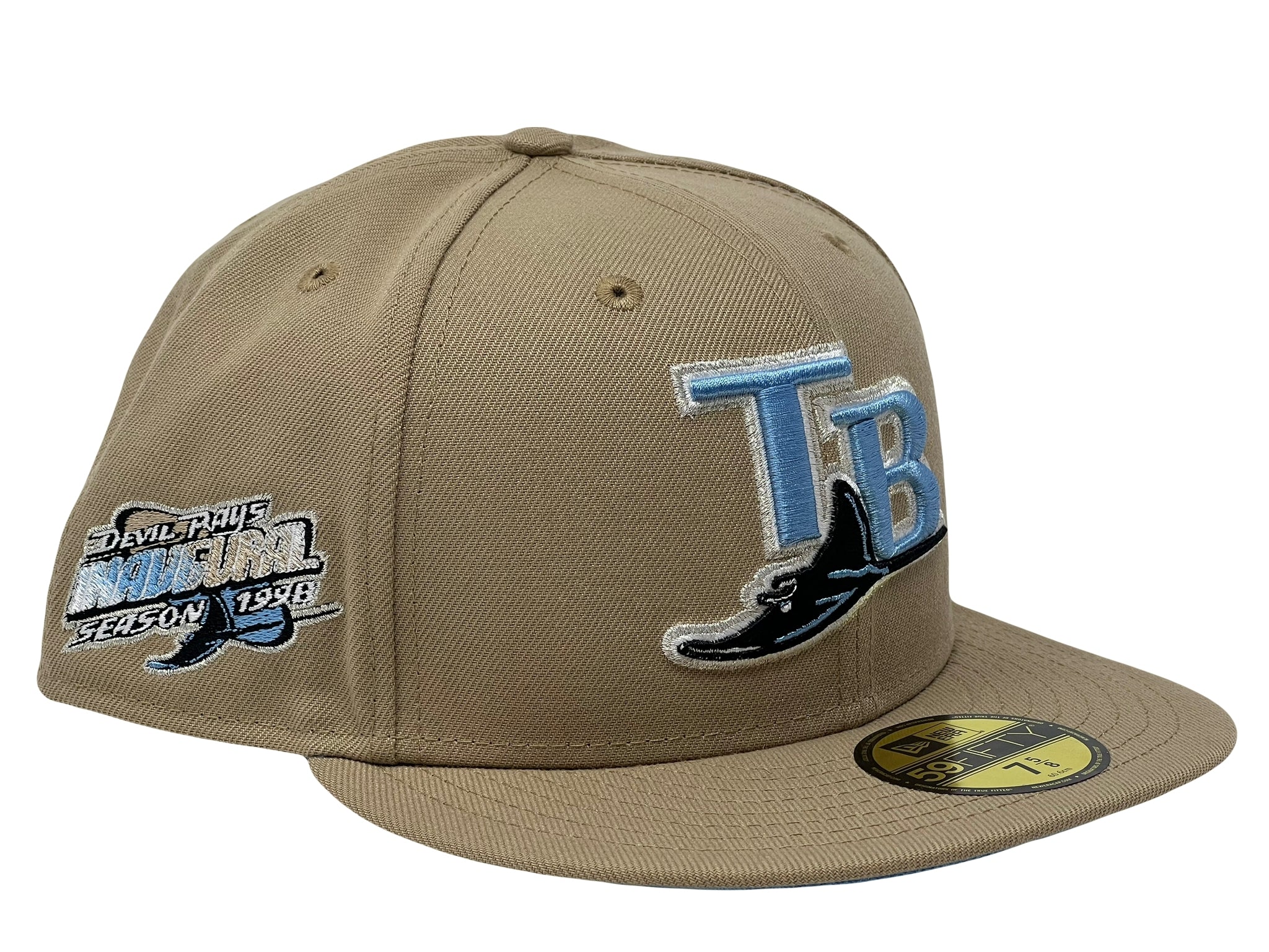 Men's Tampa Bay Rays New Era Pink/Green Cooperstown Collection 1998  Inaugural Season Passion Forest 59FIFTY