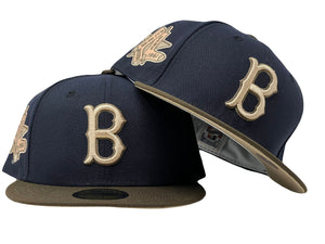 BOSTON RED SOX 1961 ALL STAR GAME NAVY BROWN VISOR KHAKHI BRIM NEW ERA FITTED HAT