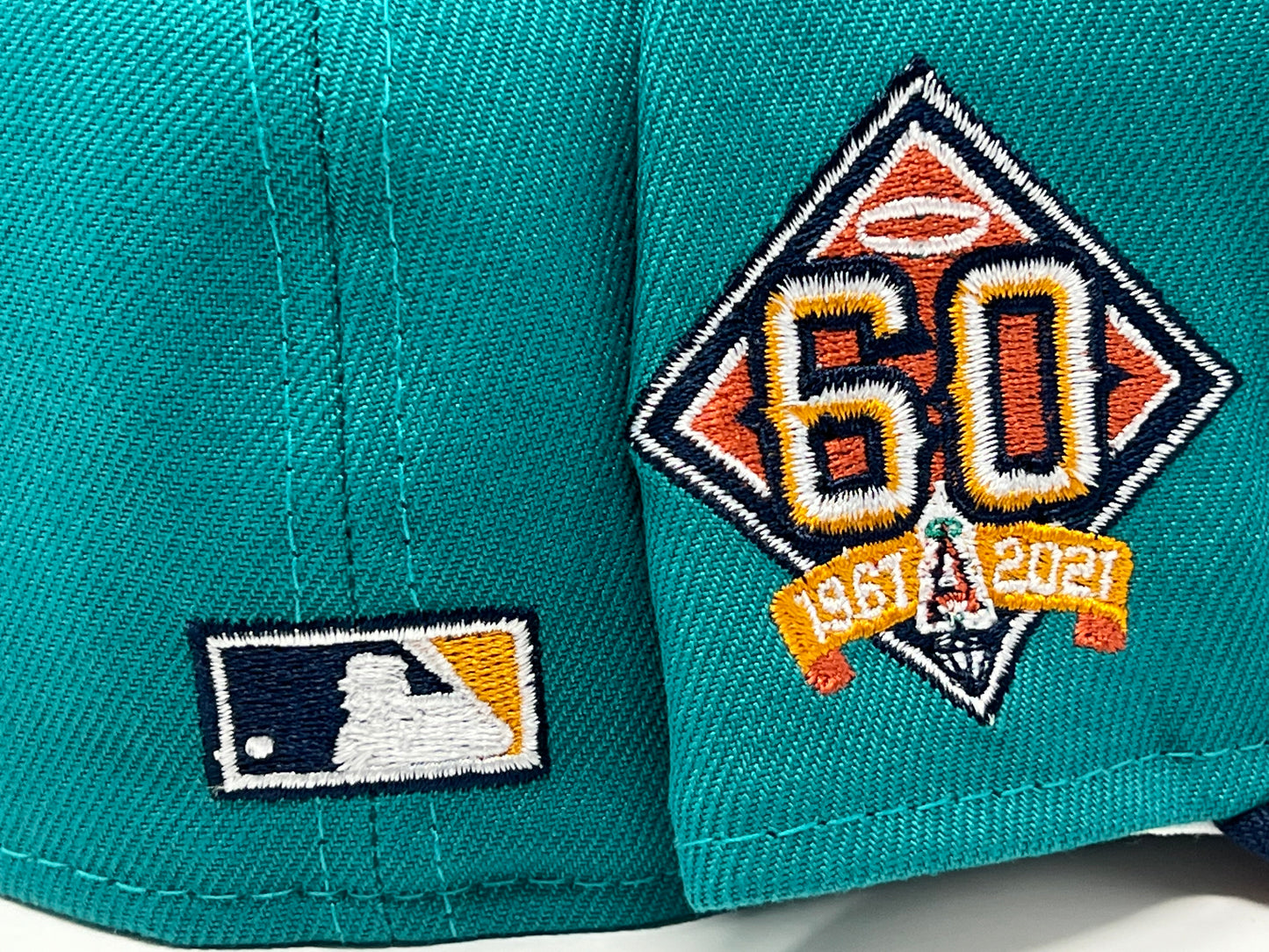 Los Angeles Angels 60th Anniversary "Galaxy Part 2" Rust Orange Brim New Era Fitted Hat