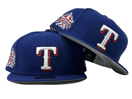 Texas Rangers 1995 All -Star Game Gray Brim New Era Fitted Hat