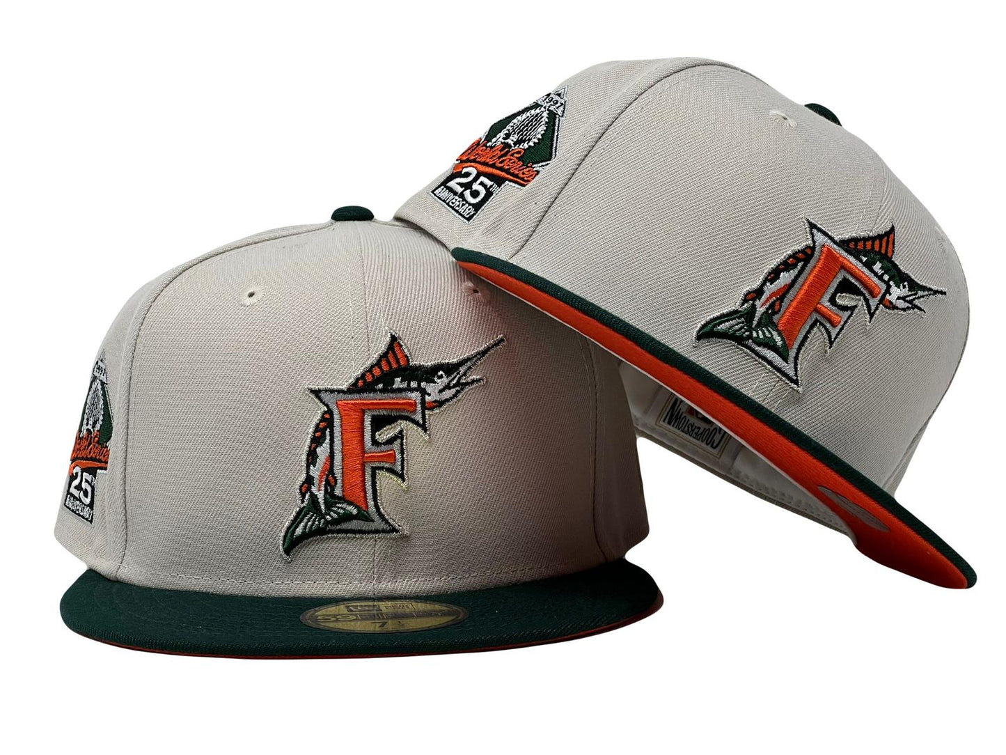Florida Marlins 25th Anniversary "SNEAKER MATCH-UP" Pack Brim New Era Fitted Hat