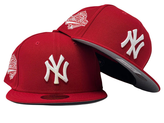 New York Yankees 1996 World Series Red Gray Brim New Era Fitted Hat