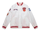 New York Knicks City Connect Mitchell and Ness Lightweight Satin Jacket