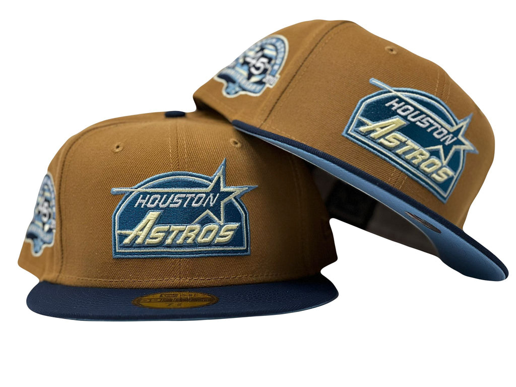 Houston Astros 45th Anniversary Sky Blue Brim New Era Fitted Hat