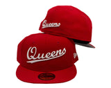 New York City Queens Red New Era 59Fifty Fitted Cap