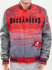 Red Tampa Bay Buccaneers Pro Standard Remix Varsity Jacket