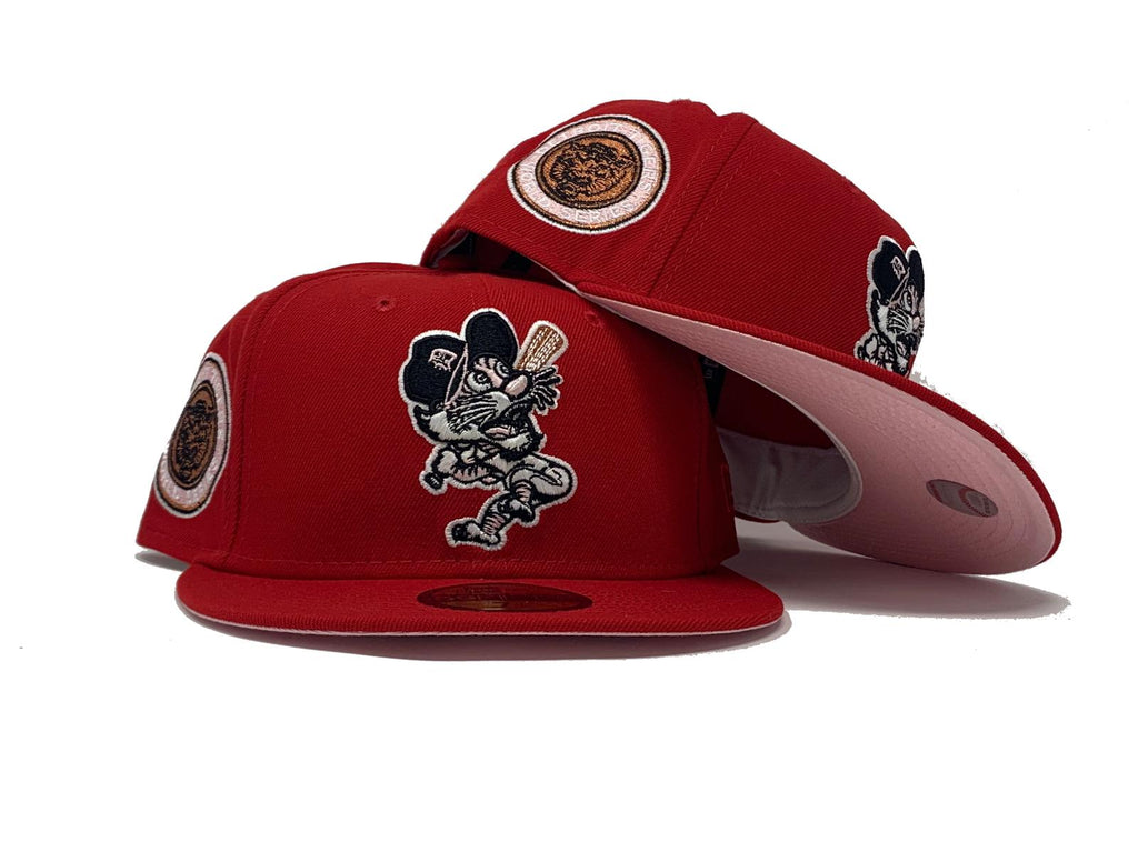 Red Detroit Tigers 1968 World Series Strawberry Refresher Fitted Hat