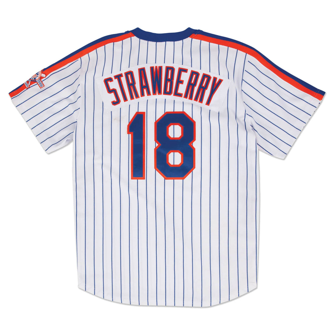 Authentic Jersey New York Mets Home 1986 Darryl Strawberry