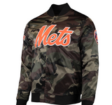 New York Mets Pro Standard Satin Full-Snap Jacket - Camo