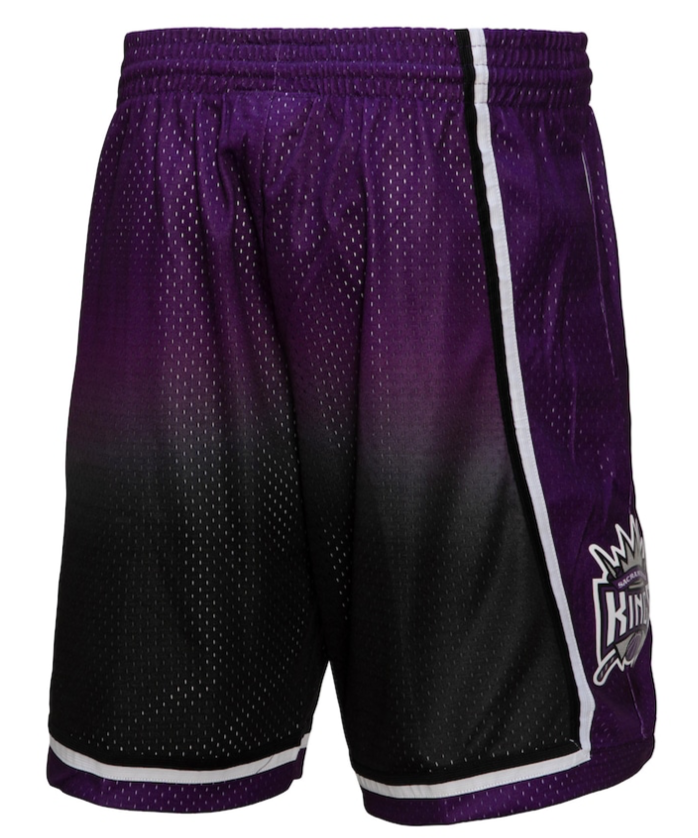 SACRAMENTO KINGS FADEAWAY 2000 NBA MITCHELL & NESS SWINGMAN SHORTS