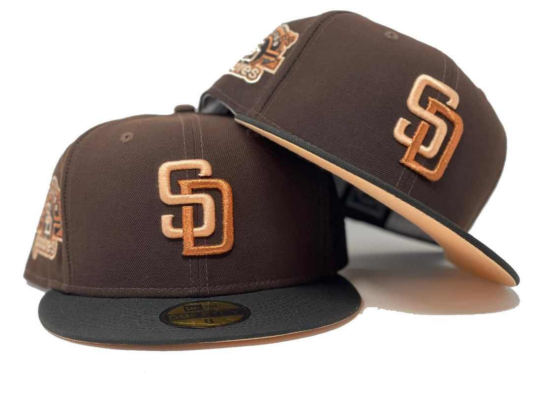 Brown San Diego Padres Stadium Peach Custom New Era Fitted Hat