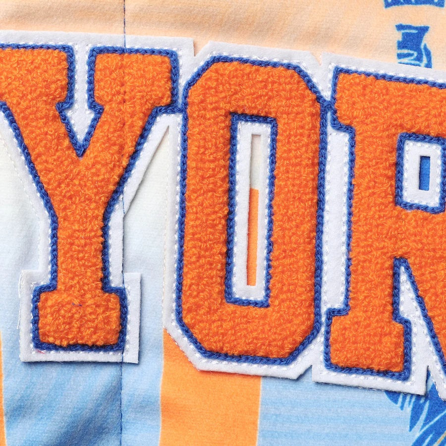White New York Knicks Pro Standard Remix Varsity Full-zip Jacket